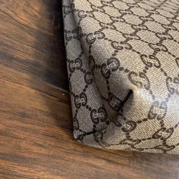 🛑  GUCCI Web Sherry Line GG Plus Tote - Picture 6 of 12
